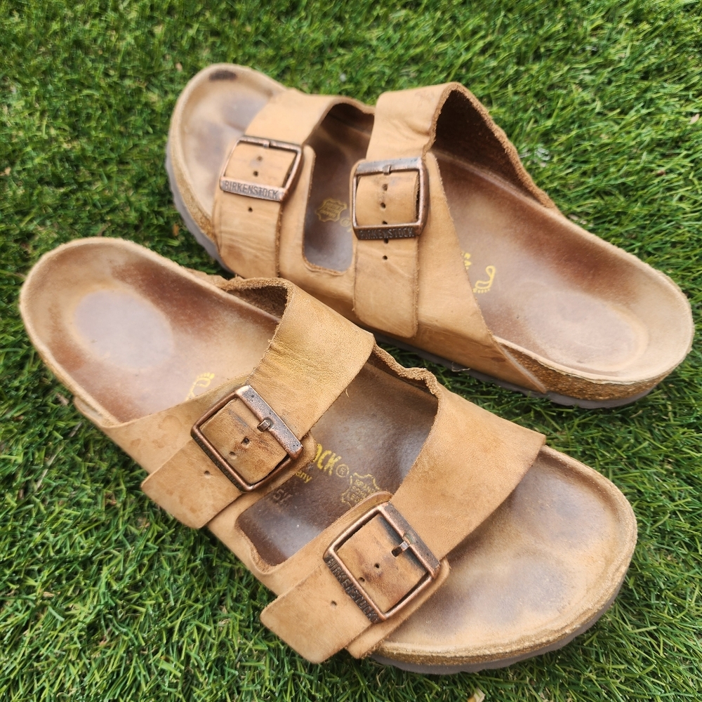 Birkenstock Tan Leather Sandals